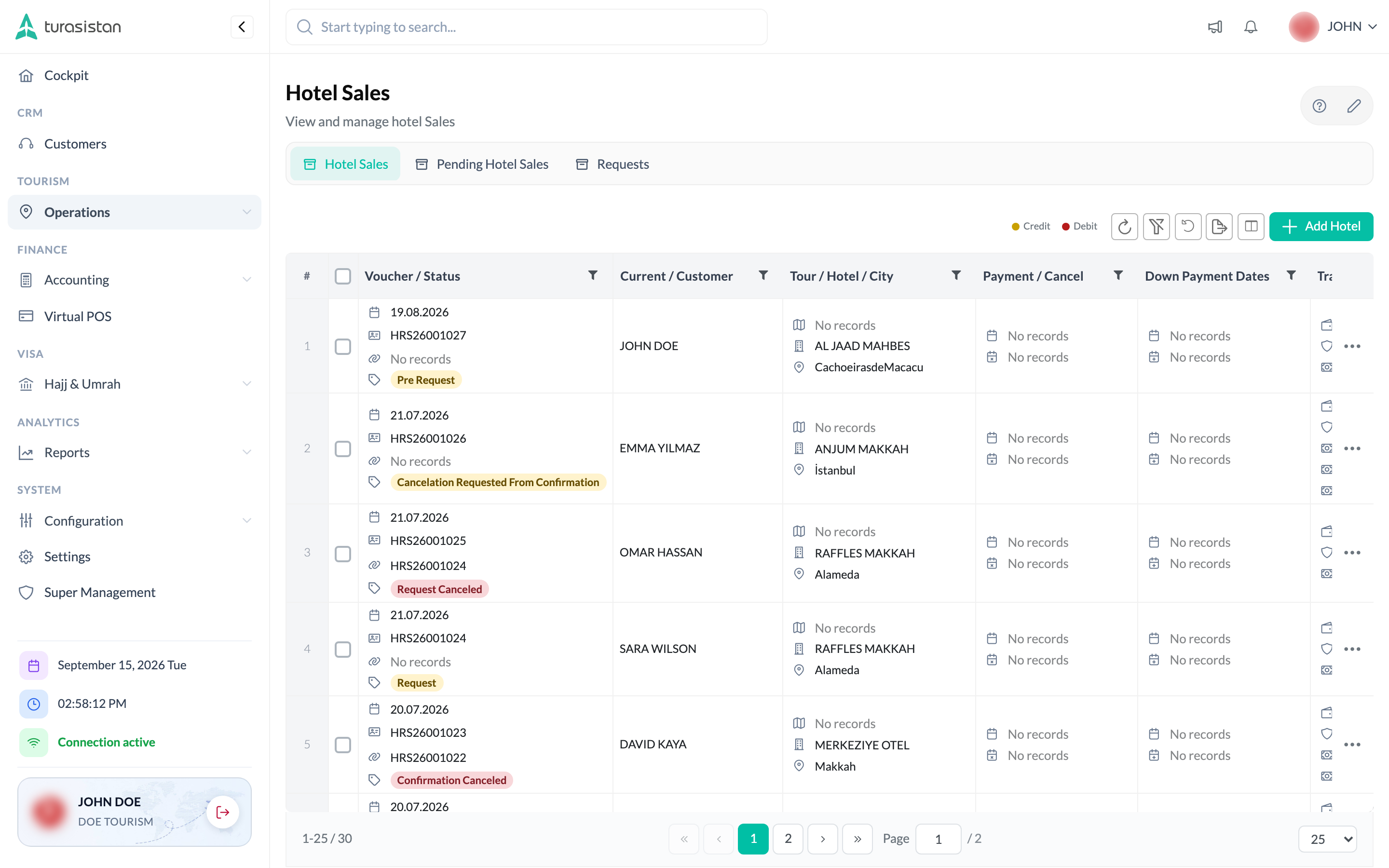 Allocate rooms for hundreds of passengers in minutes.